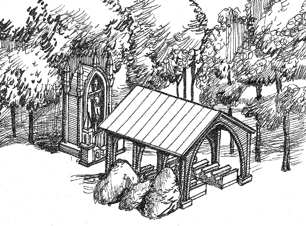 Sommerverstecke im Wald an der Kapelle